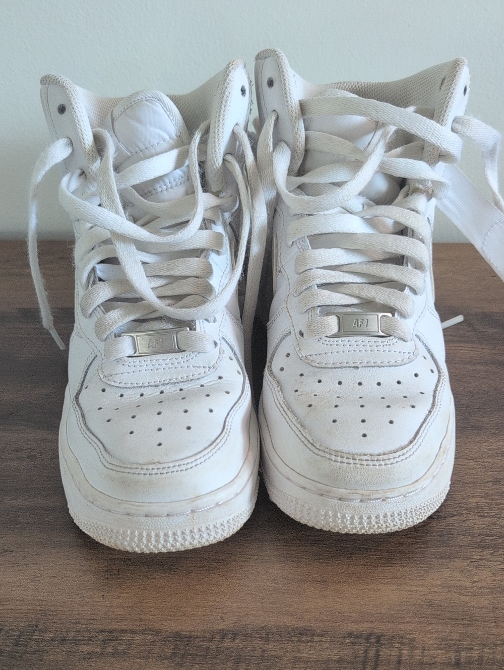 Nike Kids' White High-Top Sneakers - Picture 9 of 14